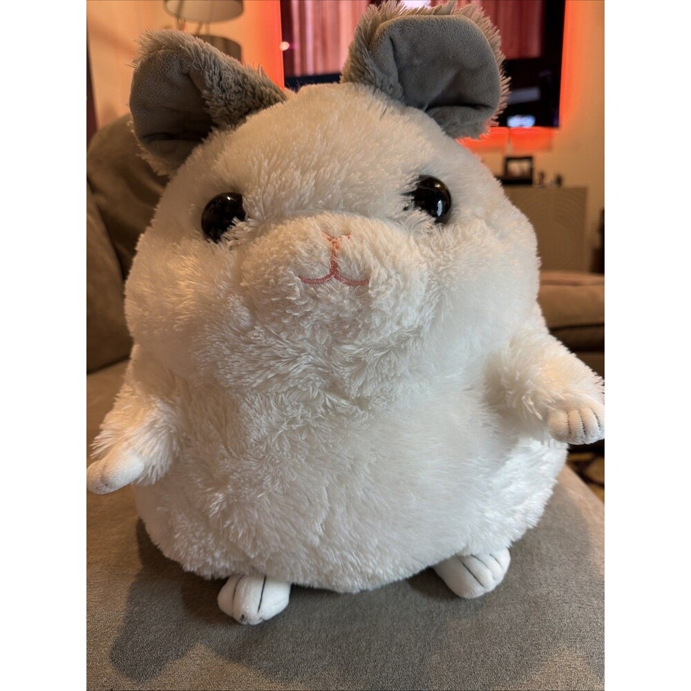 Amuse Maru-Moff Chinchilline Mochimaru White Chinchilla Plush 13.5 in